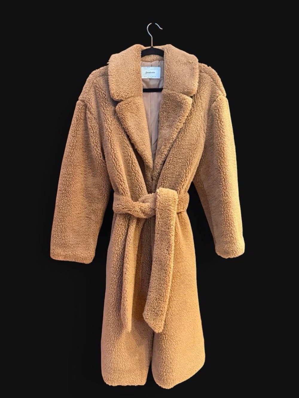 Stradivarius Teddy Belted Coat